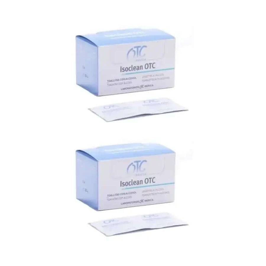 Otc Isoclean alcoholdoekjes, 2X50 eenheden