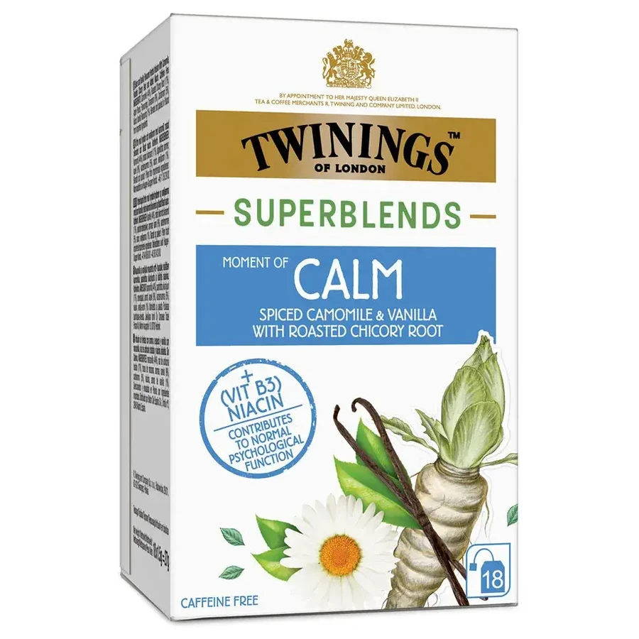 Superblends Moment of Calm Kräutertee, 18 Portionsbeutel, Twinings