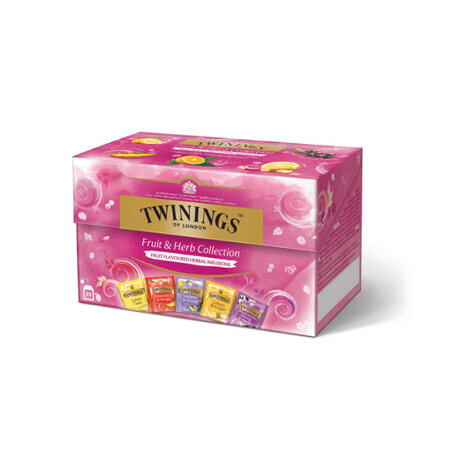 Ceai Infuzie Mix cu 5 gusturi de fructe si plante, 20 plicuri, Twinings