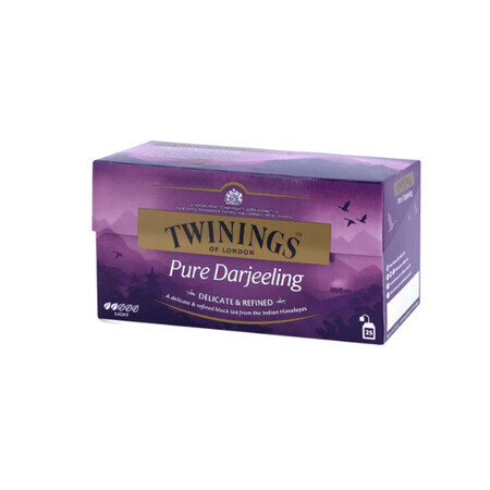 Ceai negru Pure Darjeeling, 25 plicuri, Twinings