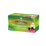 Green tea with cherry and vanilla flavour, 25 sachets, Twinings