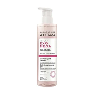 A-Derma Exomega Verzachtende Gezichts Reinigingsgel, 200 ml