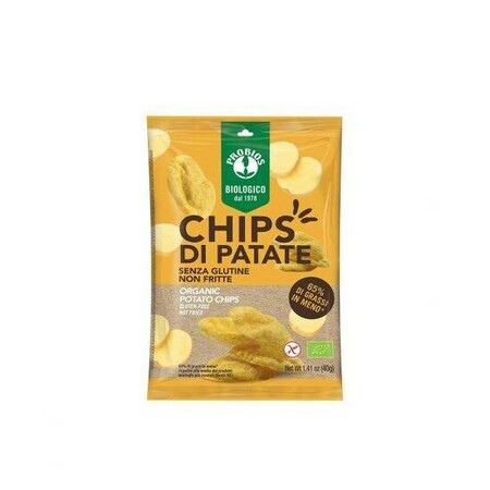 Chipsuri bio din cartofi fara gluten, 40 g, Probios