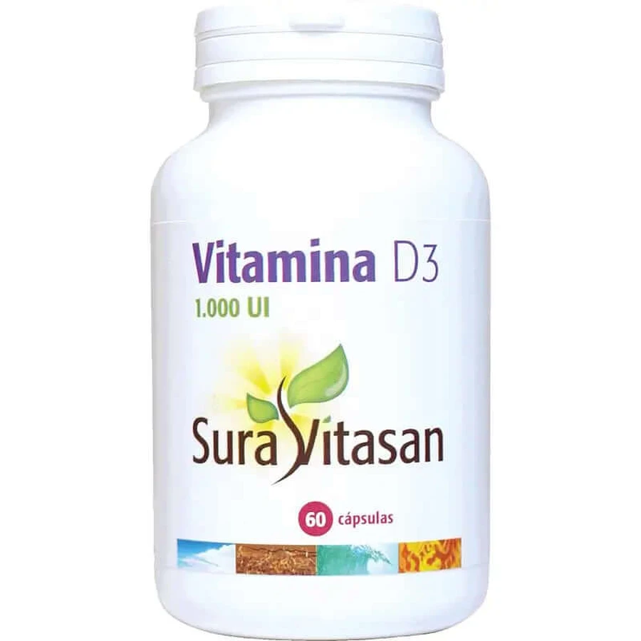 Sura Vitasan Vitamine D3 , 60 capsules