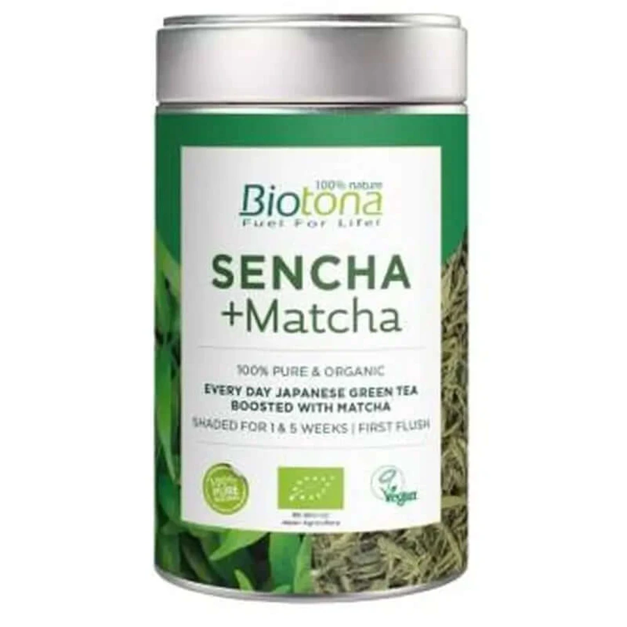 Biotona Sencha+Matcha ceai verde 70Gr. Bio Vegan