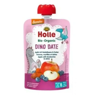 Holle Smoothie Dino Date Manzana-Arandanos 6Meses 100Gr