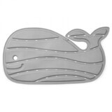 Rutschfeste Badematte in Form eines Moby-Wals, grau, Skip Hop