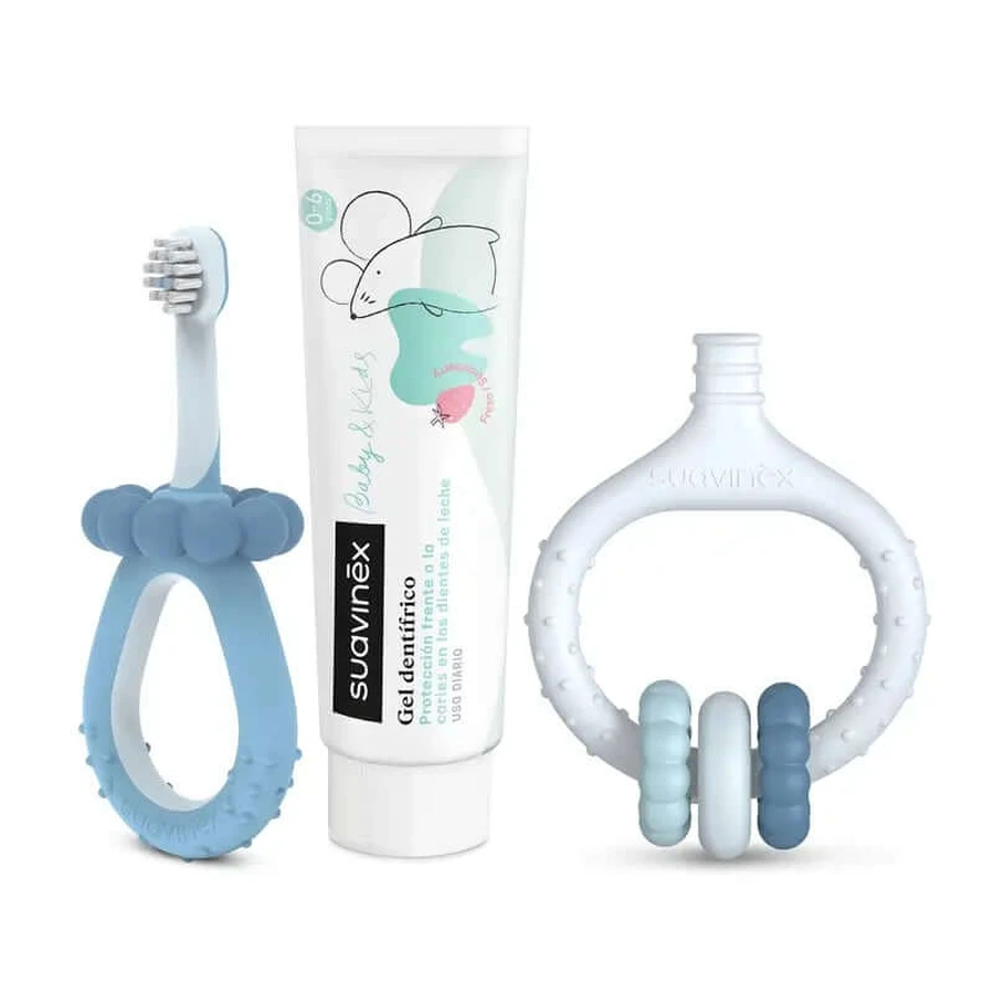 Suavinex Dental Care Startset +0 Maanden, Blauw