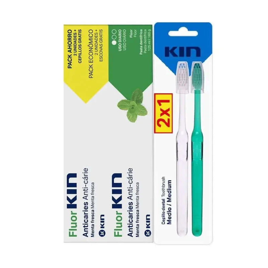 KIN FluorkIN 125 Pack 2 unités + Pinceau moyen 2X1
