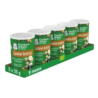 Gerber Snacks Bio-Getreide mit Banane, 35g x 5 Einheiten