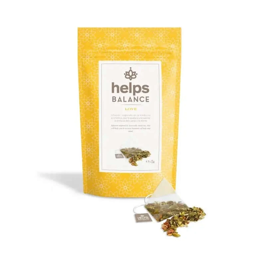 Helps Balance Bolsa Ayurvedica Love Depurativa , 15 infusiones piramidales
