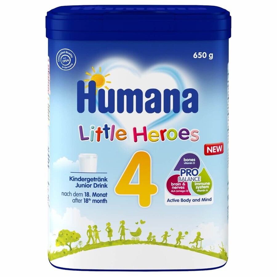 Little Heroes 4 Probalance Babymilchnahrung, 650 g, +18 Monate, Humana