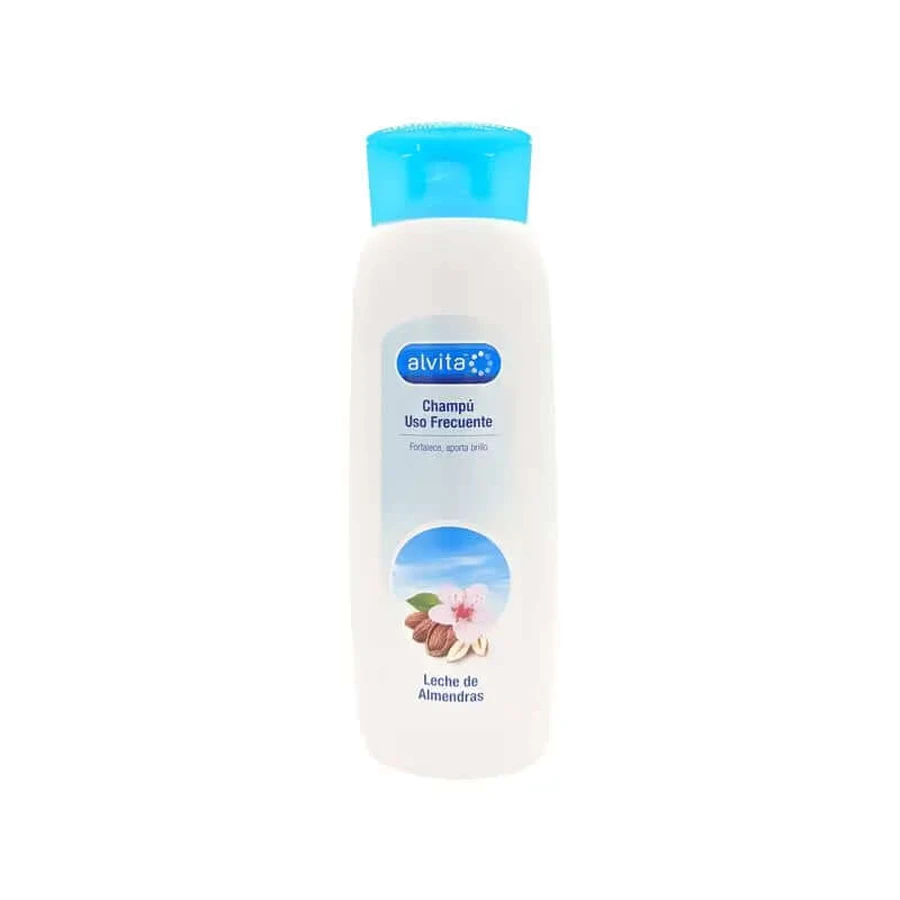 Șampon pentru utilizare frecventă Alvita Lapte de migdale, 400 ml