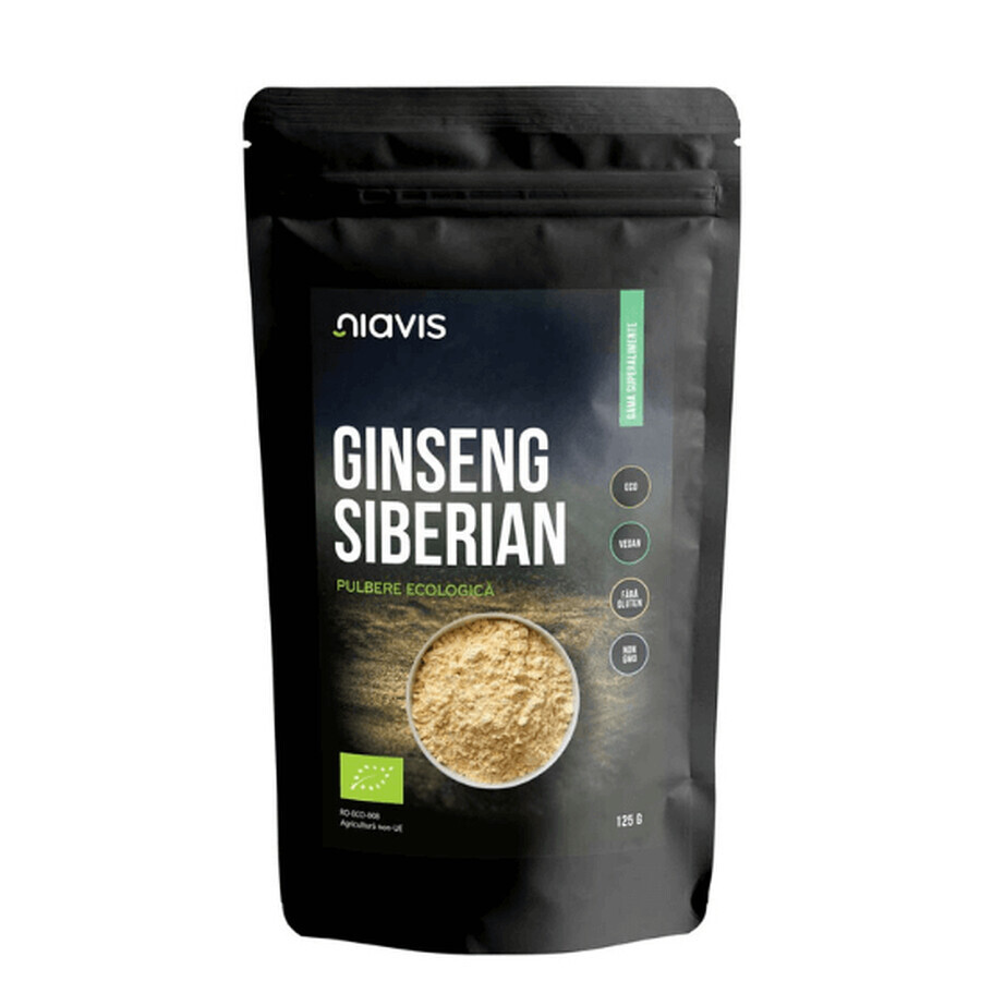 Ginseng Siberian pulbere ecologica, 125gr, Niavis Bio