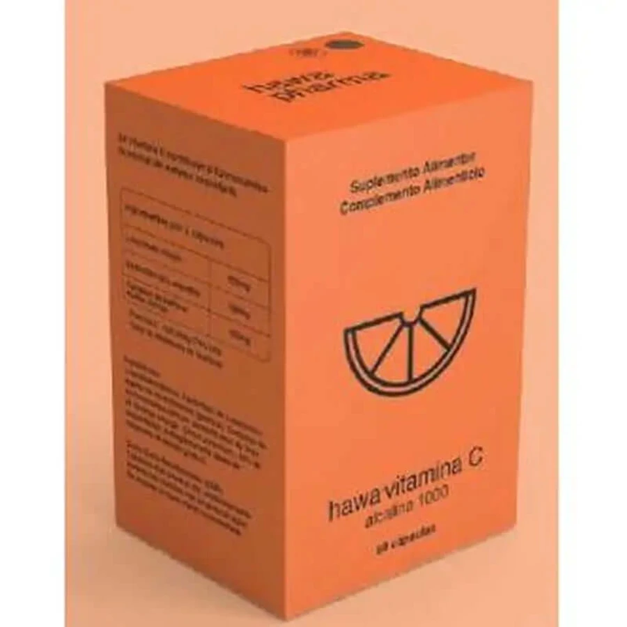 Hawa Pharma Hawa Vitamin C Alkaline 1000 60 kapsułek: ceny i cechy