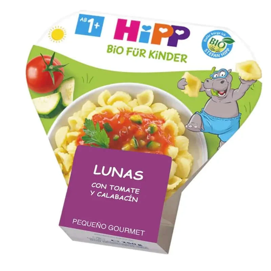 Hipp Bio Moons cu roșii și dovlecel, 250 G