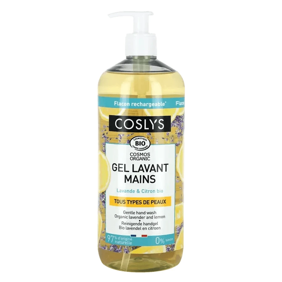 Săpun de mâini lichid organic Coslys cu lămâie, 350 ml