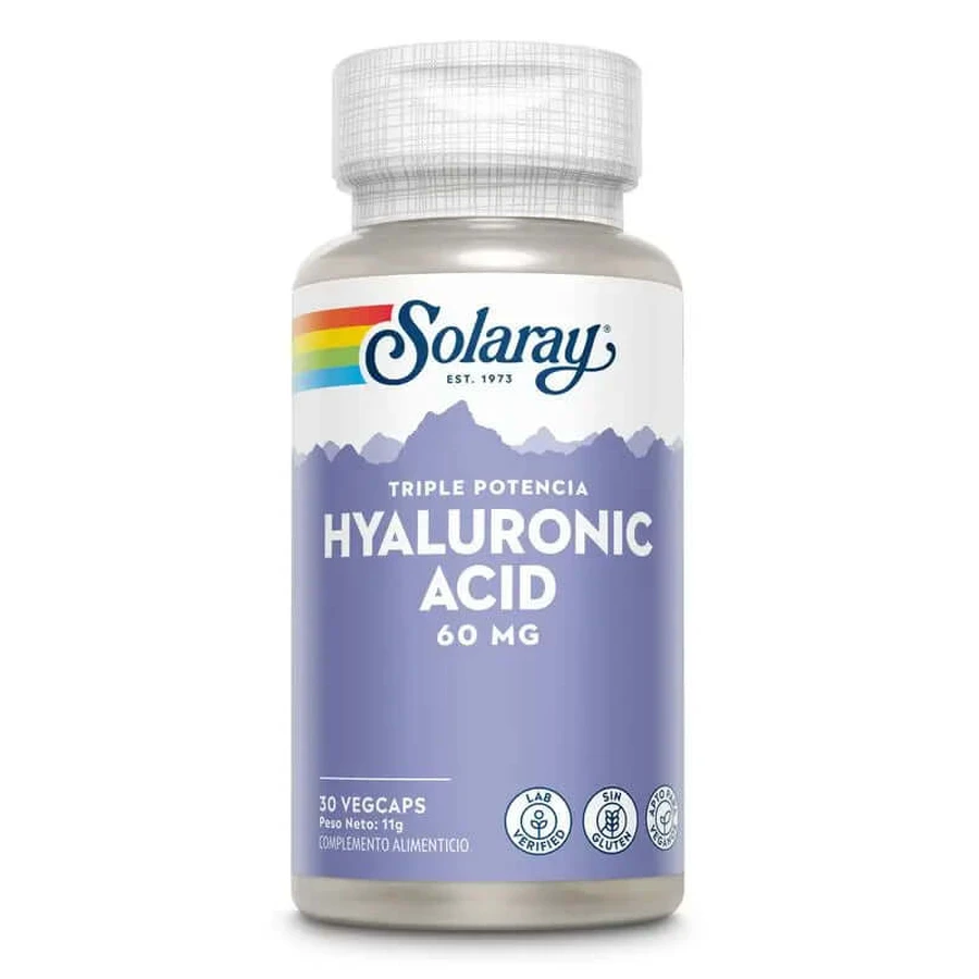 Solaray Acido ialuronico 60 Mg, 30 Capsule