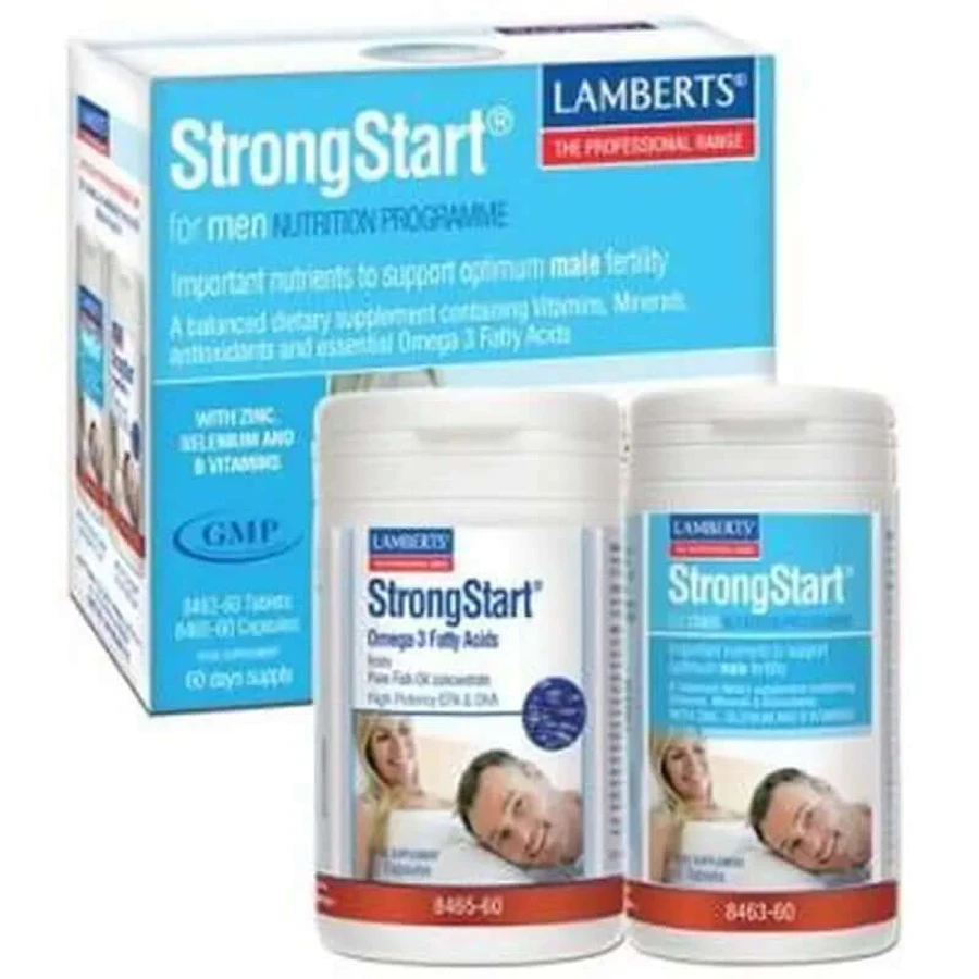 Lamberts Strongstart Pack For Men 60Comp+60 Capsules