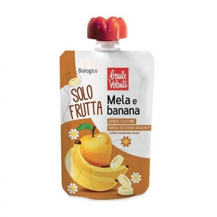 Bio-Apfel-Bananenpüree glutenfrei, 100 g, Baule Volante