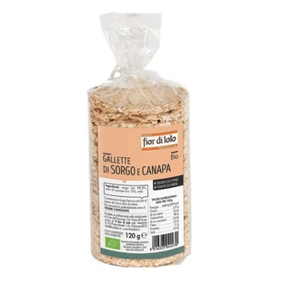 Glutenfreie Bio-Hirse-Hanfsamen-Kugeln, 120 g, Fior di Loto