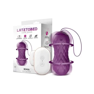 Latetobed vibrierende Ei mit Wave Motion Fernbedienung Usb Silikon lila