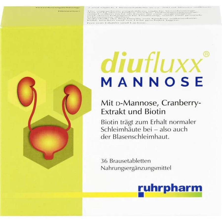 DIUFLUXX Manosa comprimidos efervescentes 36 unid.