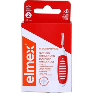 ELMEX scovolini interdentali ISO misura 2 0,5 mm rosso 8 pz.