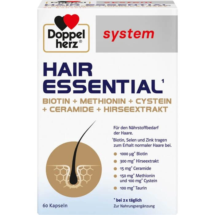 DOPPELHERZ Hair Essential system Kapseln 60 St