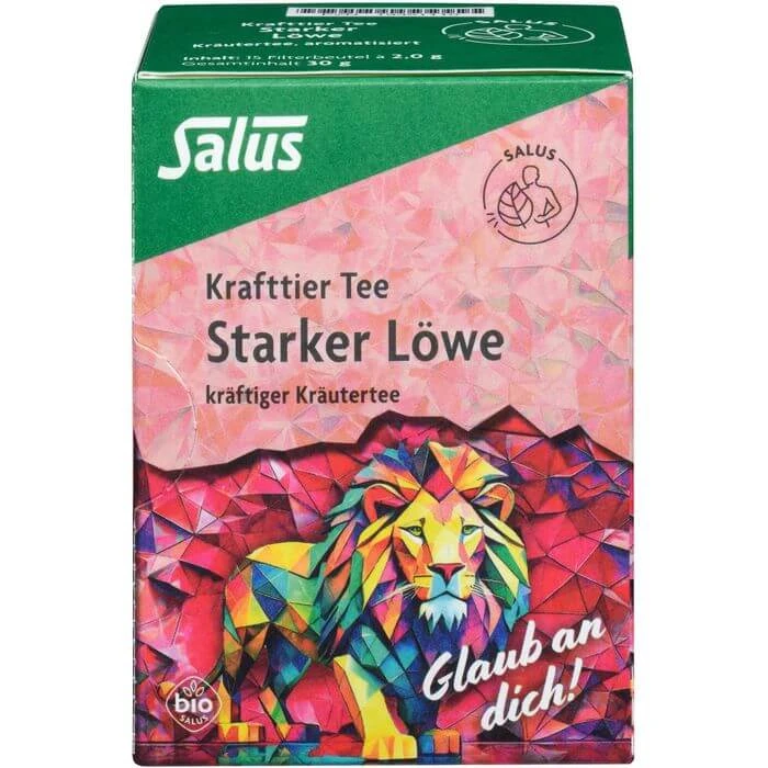 KRAFTTIER Tee Starker Löwe Bio Salus Filterbeutel 15 St
