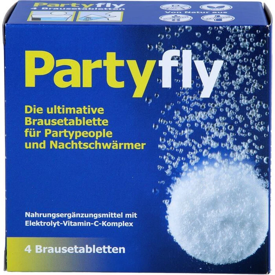Tablete efervescente PARTYFLY 4 buc.