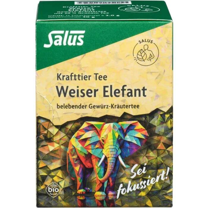 KRAFTTIER Tee Weiser Elefant Bio Salus Filterbeut. 15 St