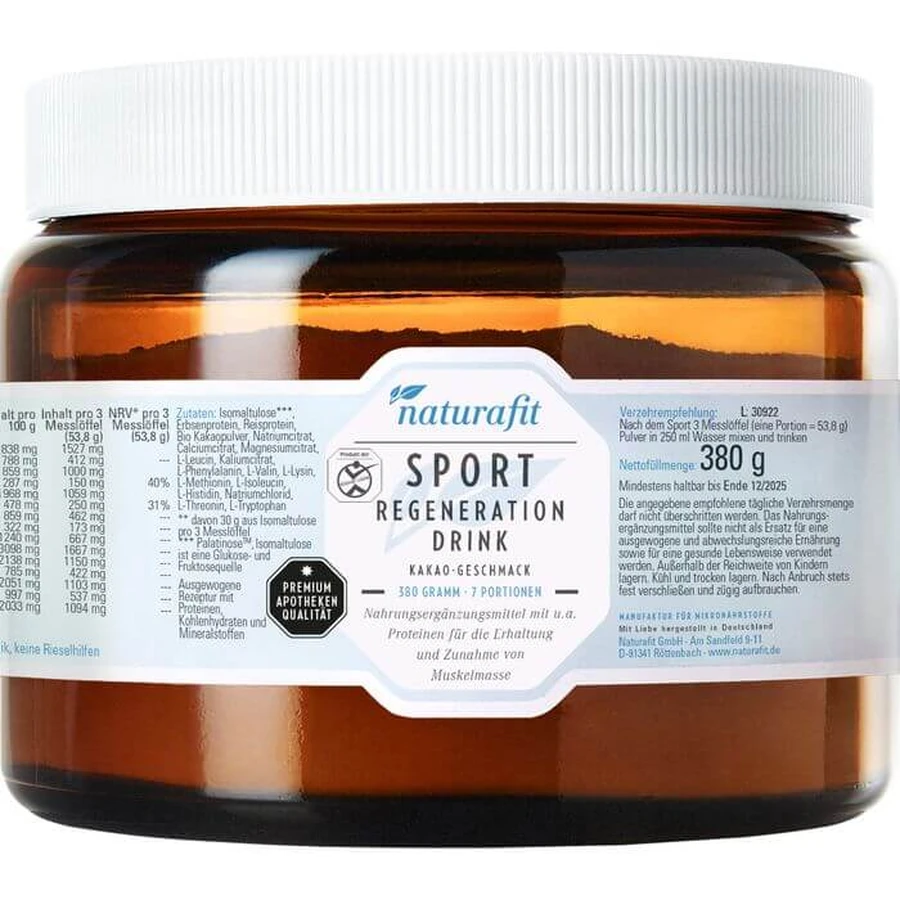 NATURAFIT Sport Regeneration Drink Powder 380 g