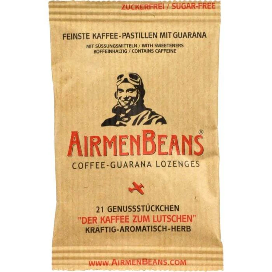 AIRMENBEANS feinste Kaffee Pastillen m.Guarana 21 St.