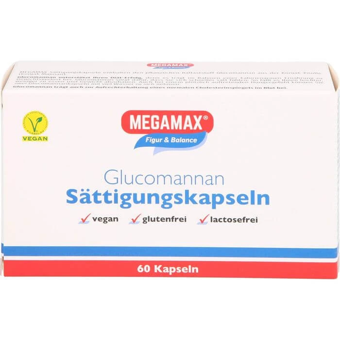 MEGAMAX Sättigungskapseln Glucomannan 60 St