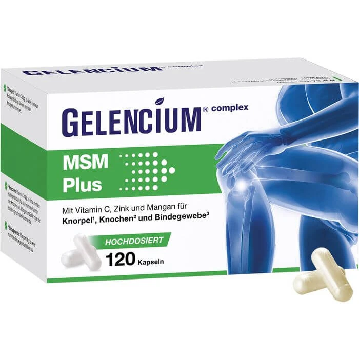 GELENCIUM MSM Plus Kapseln+Vitamin C hochdosiert 120 St