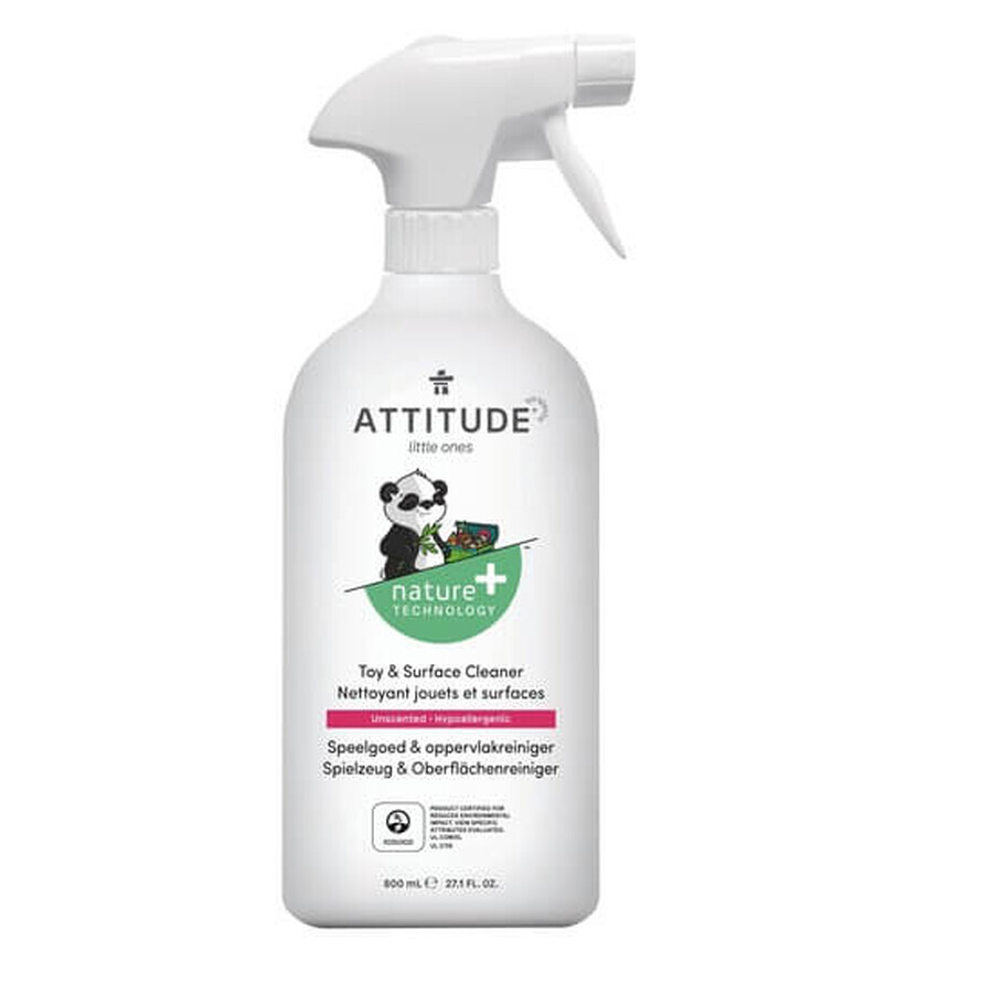 Solutie pentru curatat jucarii si suprafete, 800 ml, Attitude