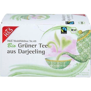 H&S Tè verde biologico del Darjeeling bustina filtro da 40 g