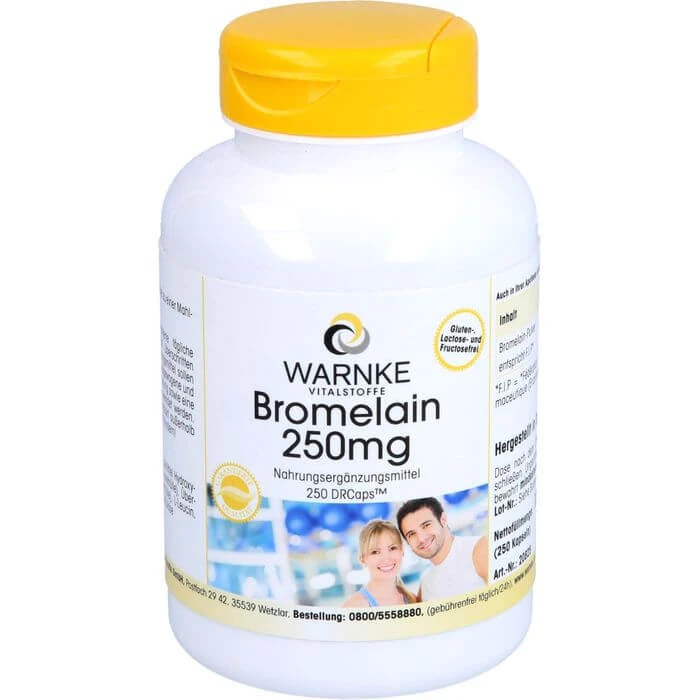 BROMELAIN 250 mg magensaftresistente Kapseln 250 St