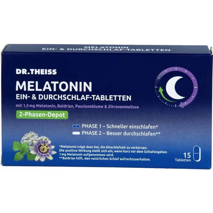 DR.THEISS Melatonin Ein- & Durchschlaf-Tabletten 15 St