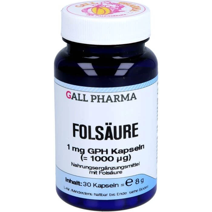 FOLSÄURE 1 mg GPH Kapseln 30 St