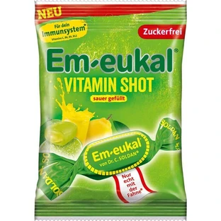 EM-EUKAL cukierki Vitamin Shot kwaśne bez cukru 75 g