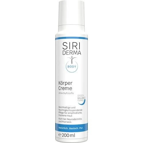 SIRIDERMA Körpercreme ohne Duftstoffe 200 ml