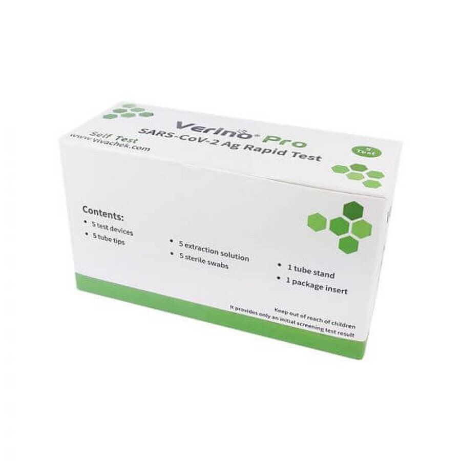 Test Rapid Antigen SARS-COV-2, 5 bucati, Verino Pro