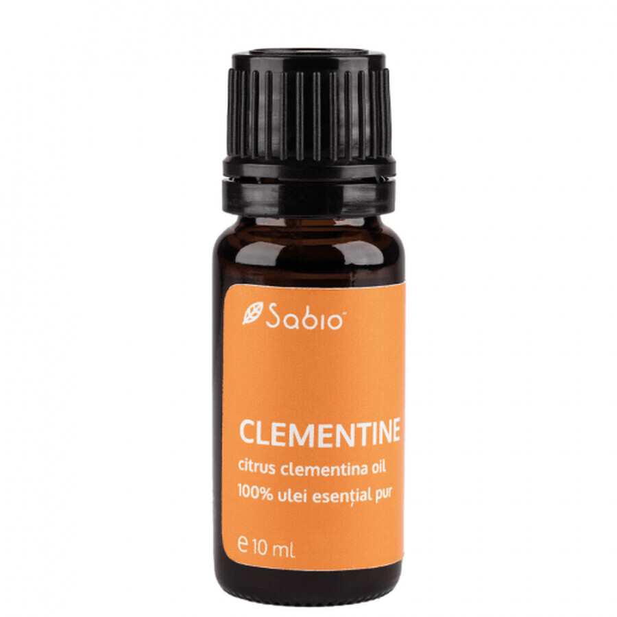 Olio essenziale di clementina puro al 100%, 10 ml, Sabio