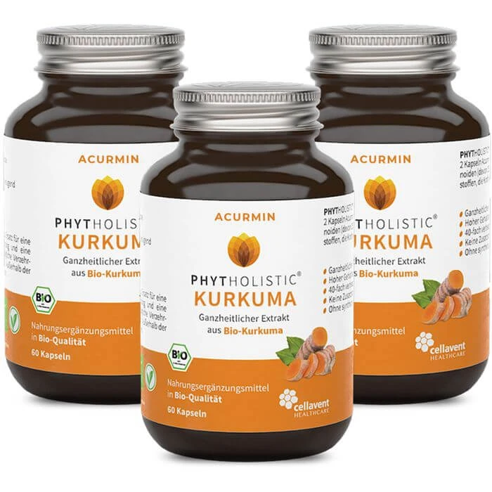 ACURMIN Phytholistic Bio-Curcuma-Extrakt Kapseln 180 St