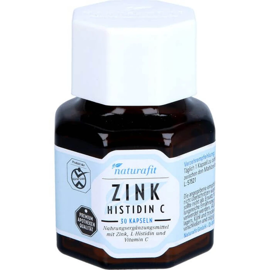 NATURAFIT Zinc Histidina C Cápsulas 30 Cápsulas