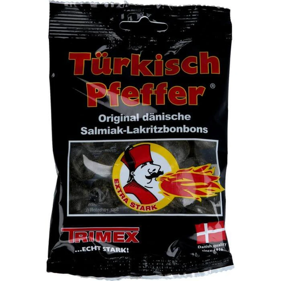 TURKISH PFEFFER Oryginalne cukierki lukrecjowe 100 g: ceny i cechy