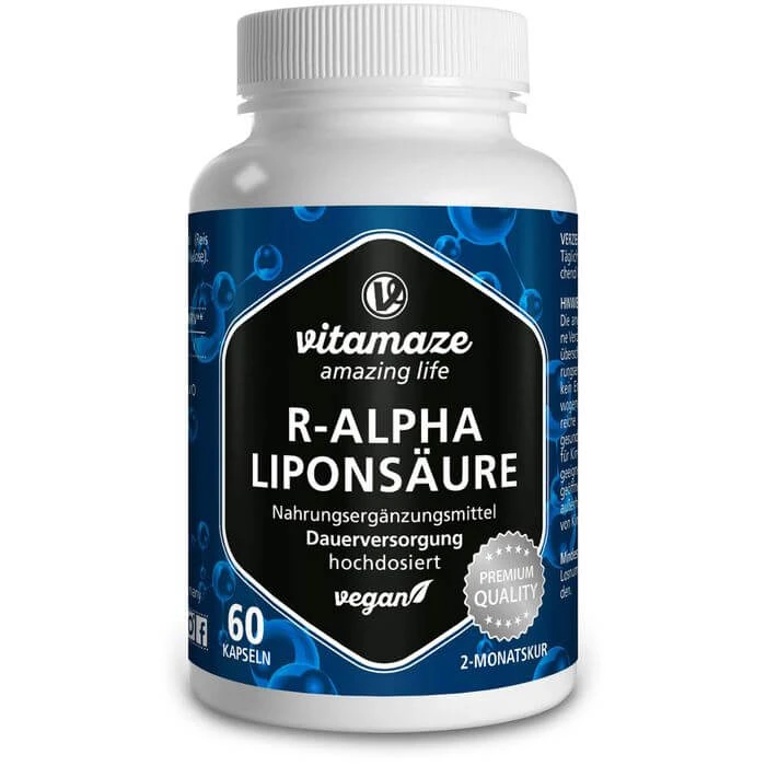 R-ALPHA-LIPONSÄURE 200 mg hochdosiert vegan Kaps. 60 St