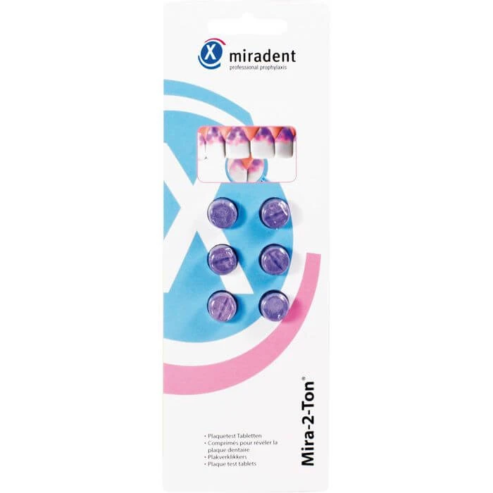 MIRADENT Plaquetest Tabletten Mira-2-Ton 6 St
